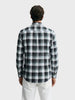 Men's Black Slim Fit Checkered Casual Shirts
