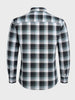 Men's Black Slim Fit Checkered Casual Shirts