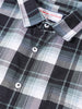 Men's Black Slim Fit Checkered Casual Shirts