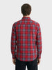 Men's Red Slim Fit Checkered Casual Shirts