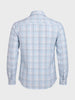 Men's Blue Slim Fit Checked Casual Shirt