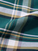 Men's Teal Slim Fit Checked Casual Shirt