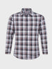 Men's Black Slim Fit Checked Casual Shirt