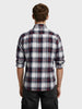 Men's Black Slim Fit Checked Casual Shirt