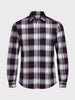 Men's Black Slim Fit Checked Casual Shirt