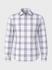 Men's White Slim Fit Checked Casual Shirt