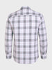 Men's White Slim Fit Checked Casual Shirt