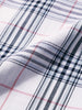 Men's White Slim Fit Checked Casual Shirt