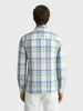 Men's White Slim Fit Checked Casual Shirt