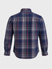 Men's Navy Blue Slim Fit Checkered Casual Shirt