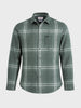 Men's Green Slim Fit Checkered Casual Shirt