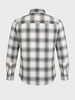 Men's Cream Slim Fit Checkered Casual Shirt