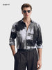 Men's Brown Slim Fit Printed Casual Shirt