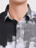 Men's Brown Slim Fit Printed Casual Shirt