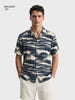 Men's Multicolor Relaxed Fit Printed Resort Wear Shirt