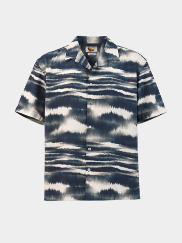 Men's Multicolor Relaxed Fit Printed Resort Wear Shirt