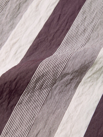 Men's Brown Regular Fit Vertical Stripes Casual Shirt