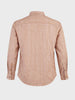 Men's Rust Regular Fit Striped Casual Shirt