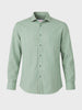 Men's Green Regular Fit Striped Casual Shirt