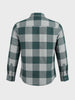 Men's Green Slim Fit Checkered Casual Shirt