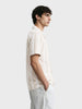 Men's Black Relaxed Fit Striped Resort Wear Shirt