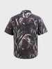 Men's Maroon Relaxed Fit Textured Casual Shirt