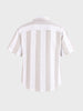 Men's Beige Relaxed Fit Solid Resort Wear Shirt
