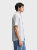 Men's Blue Relaxed Fit Solid Resort Wear Shirt