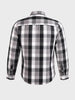 Men's Grey Slim Fit Checkered Casual Shirts