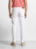 Men's White Slim Fit Solid Casual Jeans