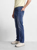 Men's Blue Slim Fit Solid Casual Jeans
