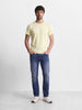Men's Blue Slim Fit Solid Casual Jeans