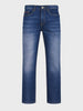 Men's Blue Slim Fit Solid Casual Jeans