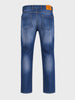 Men's Blue Slim Fit Solid Casual Jeans