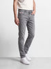 Men's Grey Straight Fit Solid Street Wear Jeans