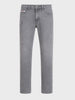 Men's Grey Straight Fit Solid Street Wear Jeans