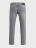 Men's Grey Straight Fit Solid Street Wear Jeans