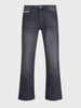 Men's Grey Regular Fit Solid Casual Jeans