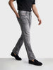Men's Grey Bootcut Fit Solid Casual Jeans