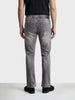 Men's Grey Bootcut Fit Solid Casual Jeans