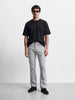 Men's Grey Bootcut Fit Solid Street Wear Jeans