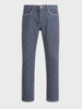 Men's Blue Slim Fit Solid Casual Trousers
