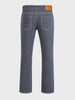 Men's Blue Slim Fit Solid Casual Trousers