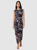 Women Black Fit Grey Full Sleeves Dress