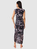 Women Black Fit Grey Full Sleeves Dress