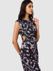 Women Black Fit Grey Full Sleeves Dress