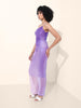 Women's Purple Regular Fit Party Wear Dress