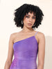 Women's Purple Regular Fit Party Wear Dress