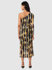 Women Regular Fit Yellow Full Sleeves Dress