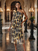 Women Regular Fit Yellow Full Sleeves Dress